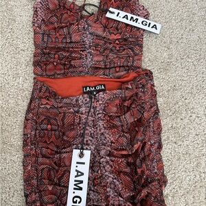BRAND NEW IAMGIA TOP AND PANTS WITH TAGS
